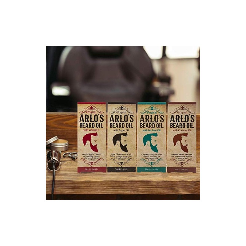 Arlo's Aceite para barba - Suave y brillante 2.5 onzas