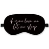 QLMX Funny Let Me Sleep Silk Eye Mask for Sleeping,Funny