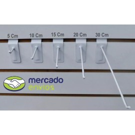 Exhibidores en Alambre Pulido Gancho Blister Panel Ranurado Exhibipanel, 10 Piezas Oferta¡