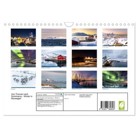 Von Tromsö nach Sommaroy - Winter in Norway (Wall Calendar 2026 DIN A4 Landscape), CALVENDO Monthly Calendar: Snowy Landscapes, Luminous Skies ... Beautiful Norway in Winter (CALVENDO Places)