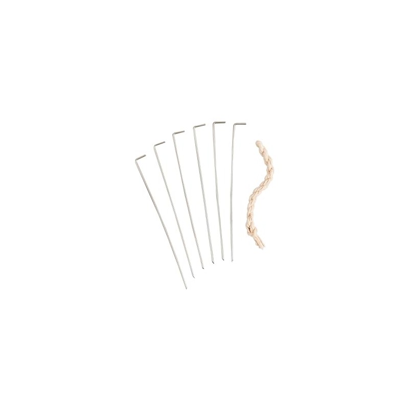 HIC Kitchen Roasting Holiday Turkey Lacer Kit, Cotton Butcher’s Twine,