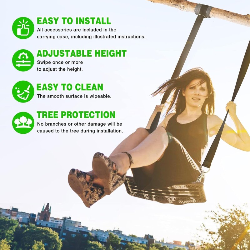 SPORWAY Swing Attachment, Hammock Suspension Hanging Chair Attachment Swing Suspension