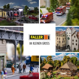 FALLER Large Coal System Model Kit with 198 Individual Parts 340 x 274 x 245 mm I Model Railway Accessories H0 Building I Model Railway H0 Signal Box