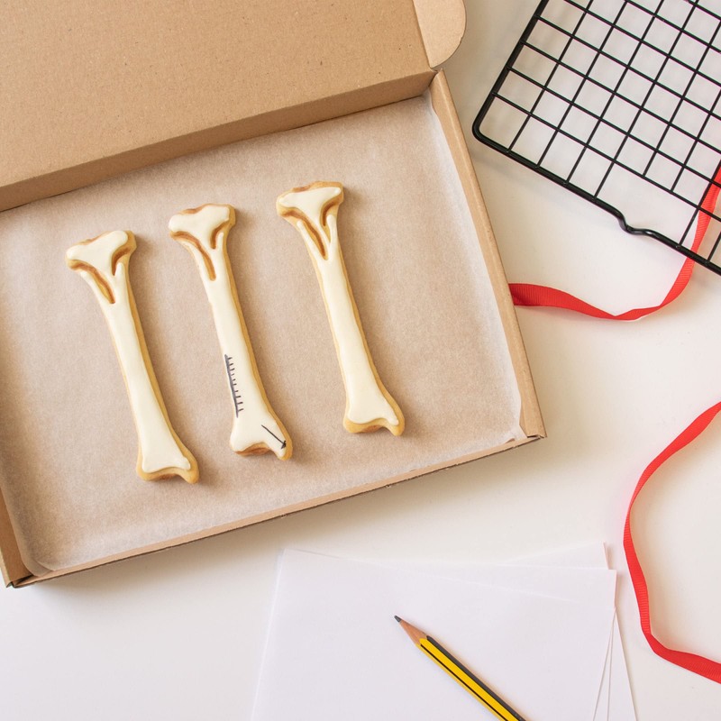 Set of 3 Cookie Cutters (Hip, Thigh & Shin Bones)