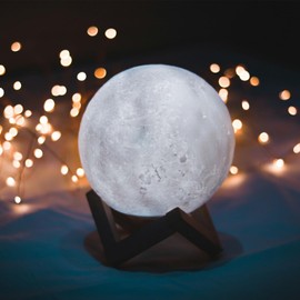 Brucepitt Moon Lamp Galaxy Lamp 5.9 Inch 16 Colors 3D Moon Light, Moon Night Light for Adults Kids Baby-Gifts for Women Girls Boys Birthday Bedroom Decorations