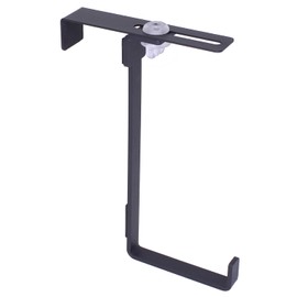 DBCOAST Over the Door Hook Coat Hook Door Coat Rack Adjustable Width and Tool-Free Installation Large Size 4 Pcs - Black