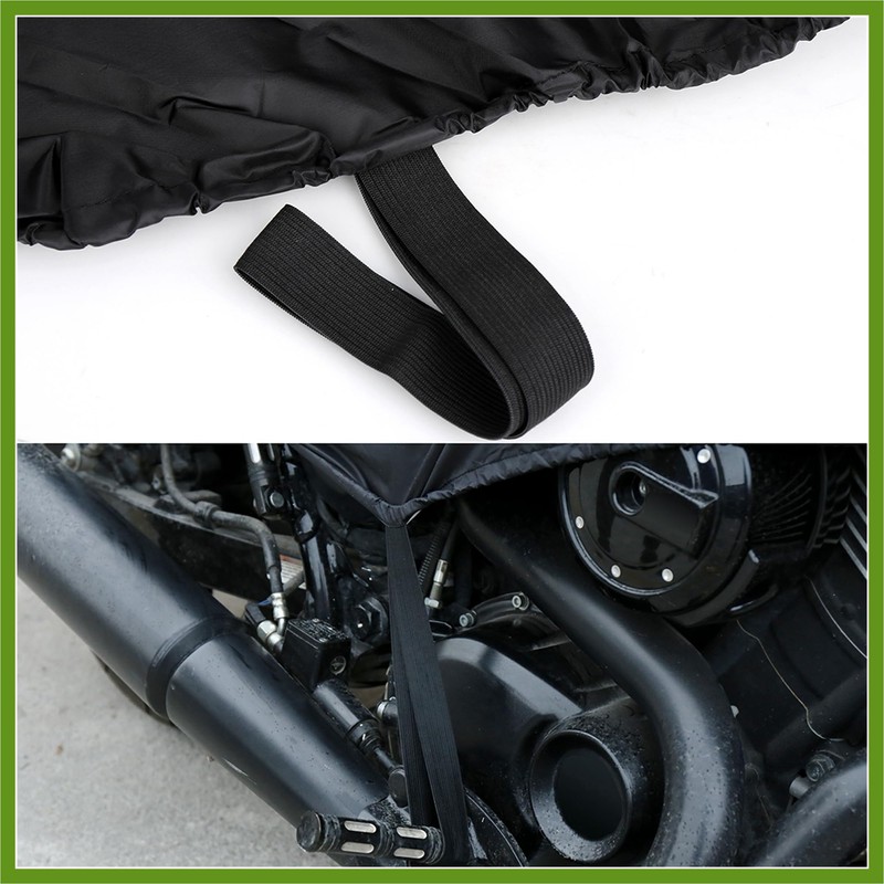 HOPESPANNER Motorcycle Cover Lightweight Half Cover Outdoor Waterproof Rain Dust