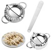 Set of 3 Stainless Steel Mouth Bag Maker, Dumpling Maker,
