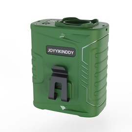 JoyyiKinddy Portable Waist Fan - 5000mAh Upgraded Clip-On Wearable Belt Fan, 29H Runtime, 5 Speeds, 39ft/s Ultra Wind, LED/SOS Light & Heatstroke Prevention for Outdoor, Camping, Hiking