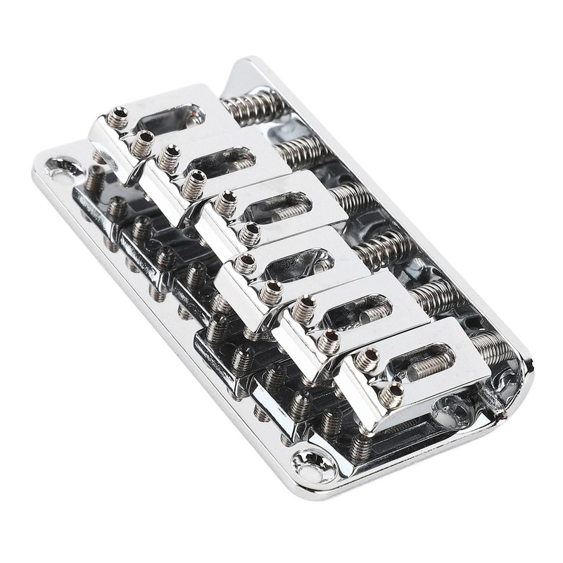6 String Guitar Bridge Replacement Zinc Alloy Electric Guitar Saddle