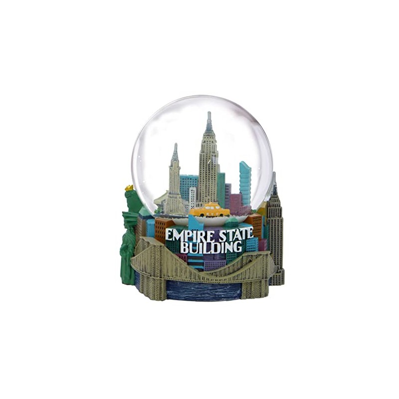 Musical NYC Snow Globe Empire Skyline 5.5 Inches Tall