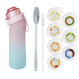 Water Taste Changing Water Bottle, Taste Water Bottle [2025 Model], 650ml Fruit Fragrance Water Bottle, BPA Free Sports Air Water Up Bottle, Fitness Yoga Outdoor Sports Water Bottle, Fruit Fragrance