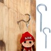 44 Piece Screw Hook Set: 12 Threaded Hook Screws &