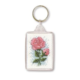 Textile Heritage Roses Keyring Cross Stitch Kit