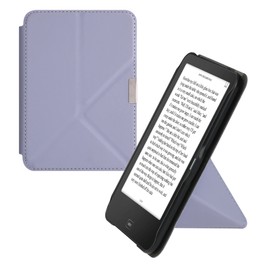kwmobile Case Compatible with Tolino Vision 1/2 / 3/4 HD Case - Faux Leather Case - eReader Protective Case - Cover Lavender