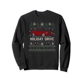 Holiday Drive – Muscle Car Ugly Christmas Sweater Sweatshirt