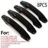 Overun Glossy Black Painted Side Door Handle+Tailgate with Backup Camera