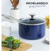 MICHELANGELO Sauce Pan with Lid, Ceramic Saucepan Set, 1.5Qt &