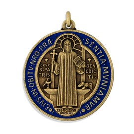 Venerare - Medalla de San Benito de lujo de 5 cm