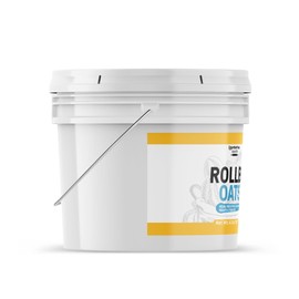 Unpretentious Rolled Oats, 1 Gallon Bucket, Old Fashioned Oats, Good Source of Iron (4 Pounds)