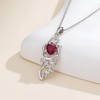 AOBOCO Sterling Silver Snake and Rose Love Neckalce 925 Sterling