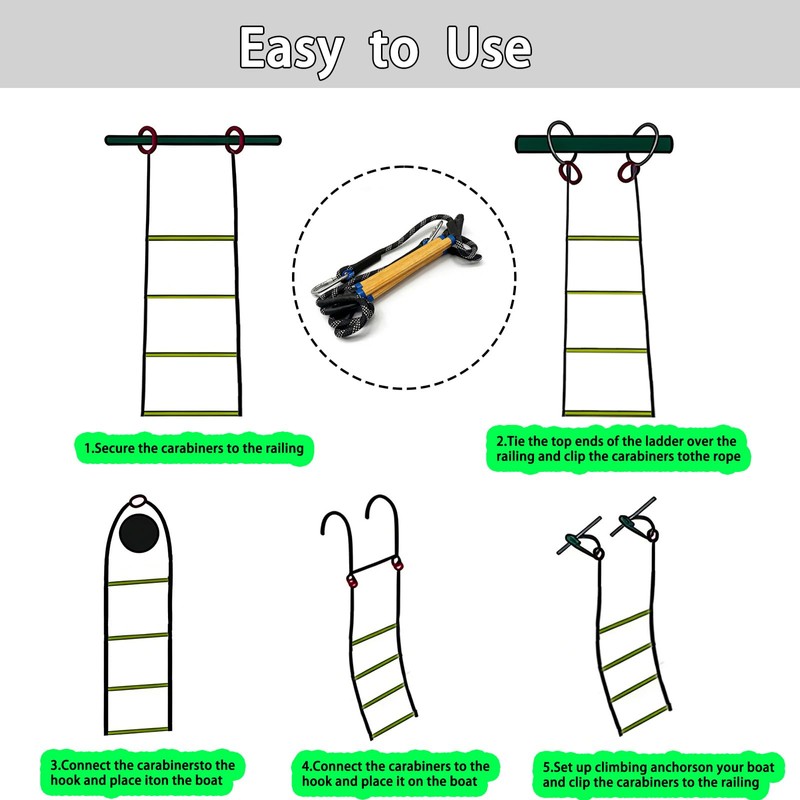 Buddy Climbing Stirrup 4 Step for Kids, Heavy Duty Nylon