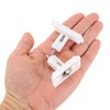uxcell 2Pcs Toilet Seat Cover Hinge, 36mm Blind Hole Rectangular