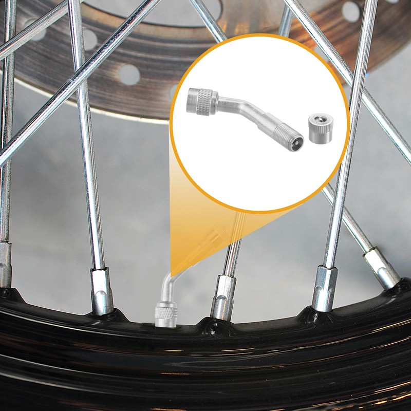 Partuto 3 Pcs 135-Degree Universal Tire Valve Stem Extenders -
