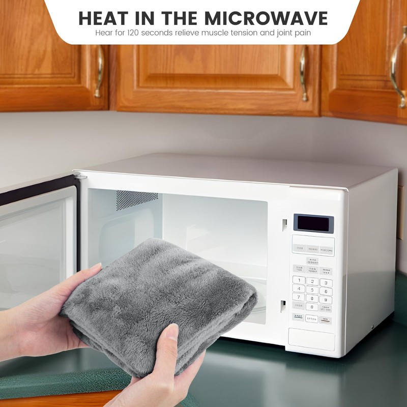 Microwave Heating Pad with Washable Cover, 6.5 X 12“ Microwavable