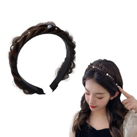 nalaina headband braid hair band bangs hair tie women's hair band hair accessory wide non-slip pain-free cute