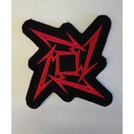 Unbranded Metallica Ninja Star Patch Red Made in USA Thrash Metal Slayer Megadeth Metal