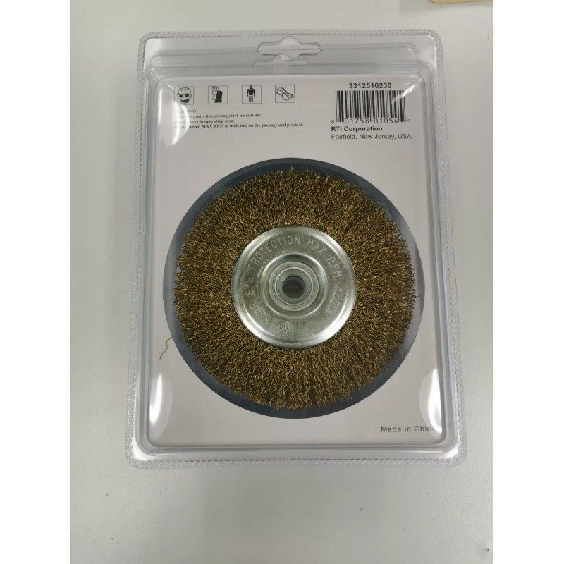 Robtec 5 in. x 1/2 in. Arbor Crimped Brass Coated