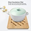 4Pcs Bamboo Table Mat Anti-Scald Non-Slip Bowl Cup Heat Insulation
