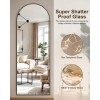 SUNQUEEN 58"x19" Floor Mirror Full Length, Arched 58L x 19"W,