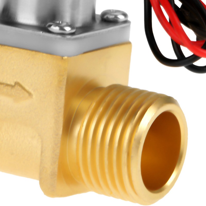 DC 4.5V 1/2" Water Flow Pulse Electromagnetic Valve Brass Solenoid