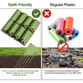 Dog Poop Bags, 22 * 33 cm Dog Bags for Poop, Dog Poop Bags Refills, Dog Bags for Poop, Scented Pet Waste Bags, 1.5xThick Doggy Poop Bags (120 count)