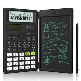 NEWYES Scientific Calculator, 240 Functions and Functions, Electronic Memo Pad with Calculator, Statistical Calculation, Mathematics Natural Display, 2-in-1 Display, 2-Digit Display, Solar