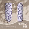 Purple Floral Plastic Bag Holder, Grocery Bag Storage Dispenser, Washable