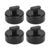 4pcs Jack Lift Pad Lifting Pucks Rubber Black Auto Accessory