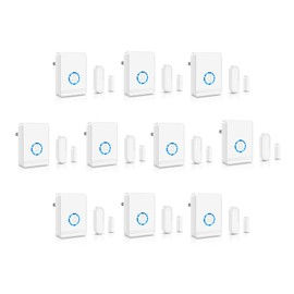 KCMYTONER Door Bell Chime, Alarm for Doors When Opening, Door Chimes When Door Opens for Business/Home/Kids Safety, 600ft Range,48Ringtones 5Adjustable Volume Night Light Function,10PK