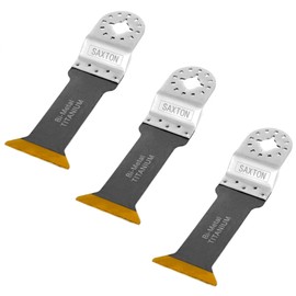 3 x 44mm LR Titanium Tipped Saxton Blades Fein Multimaster Bosch Makita Oscillating Multitool
