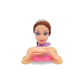 JAMARA Emma Beauty 460619 Hairdressing Head Set, 8-Piece Set, Try Cool Trendy Hairstyles, Durable Hair, Promotes Fantastic Role Play, Includes Hair Accessories