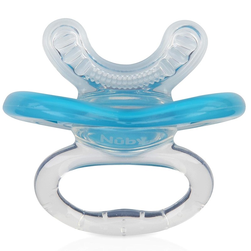 Nuby 2-Pack Gum-EEZ Pacifier Teethers, Colors May Vary