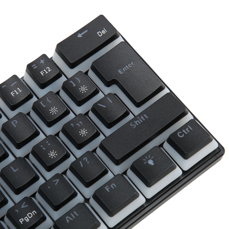 Mechanical Keyboard 61 Key RGB Lighting Blue Switch Ergonomic 60%