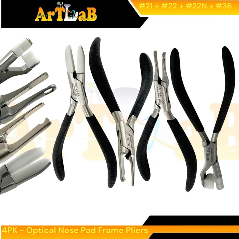 Optical Pliers for Adjusting Eyeglasses, Nose Pad Applicator Pliers, Arm
