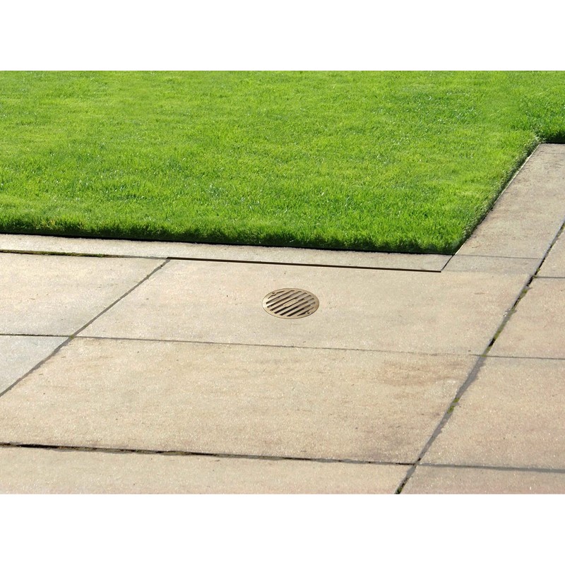 NDS 910B, 4 In. Round Grate Drain Cover, with PVC