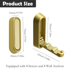 CANIPHA 4Pcs Folding Hook Black Folding Wall Hooks, Foldable Wall Mount Tools Valet Tools Fold Down Retractable Zinc Alloy Can Be Used to Hang Umbrellas, Keys, Bags Clothing Bathroom Supplies