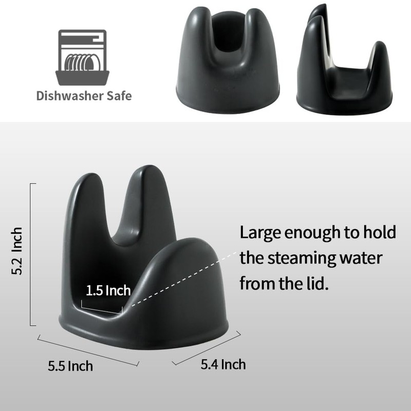 Nihow Pot Lid Holder and Spoon Rest for Kitchen Counter/Stove