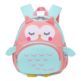 Reqinqin Toddler Backpack for Girls 3D Animal Cartoon Owl School Travel Kids Backpack For Baby Girl Boy 1-5 Years Waterproof Mini Backpack for Girls（Owl）