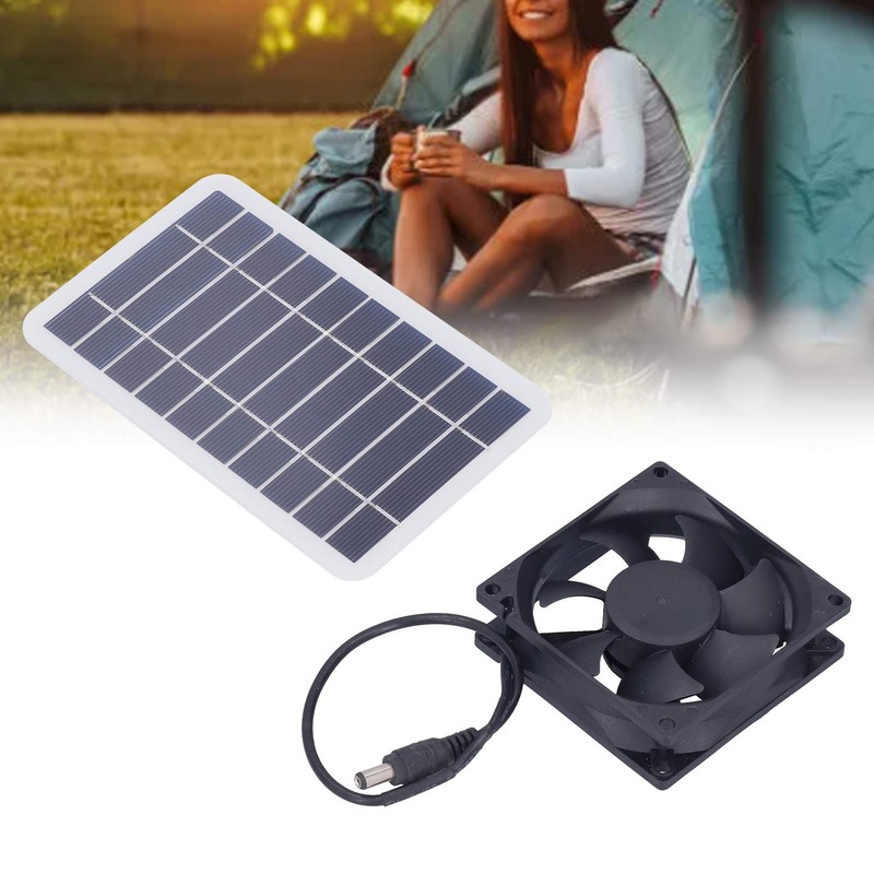 2.5W Solar Panel Fan Solar Pet Exhaust Air Flowing Fan